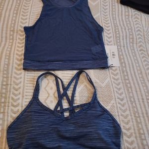 Sports bra with cover